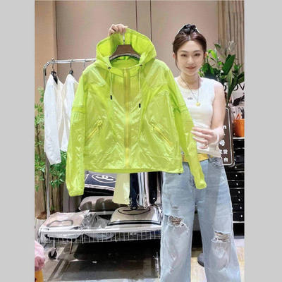 夏季2025胖mm防晒衣女薄款连帽休闲 防晒服大尺码宽松设计感运动