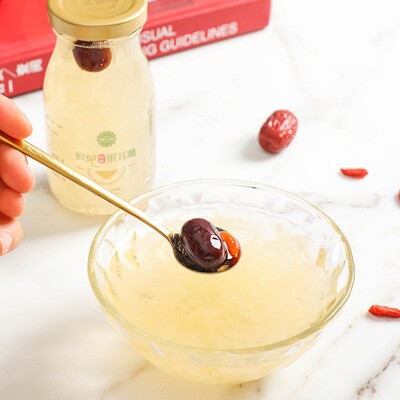 鲜炖银耳6瓶装免煮早餐食品即食白木耳包邮红枣枸杞银耳羹