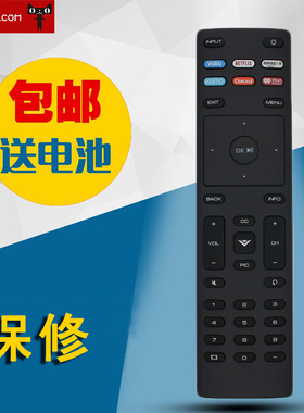 适用于VIZIO瑞轩电视机遥控器XRT136 D32FF1 D43F-F1 E55U-D0英文版