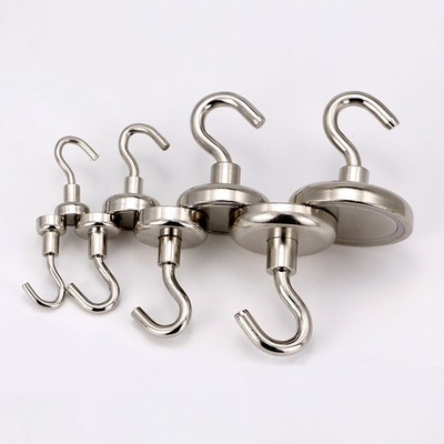 5pcs Fridge Sticker Hooks Neodymium Magnet Vertical Pull-for