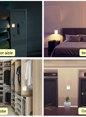 Motion Sensor LED Night Light Battery-Powered Corridor Stair