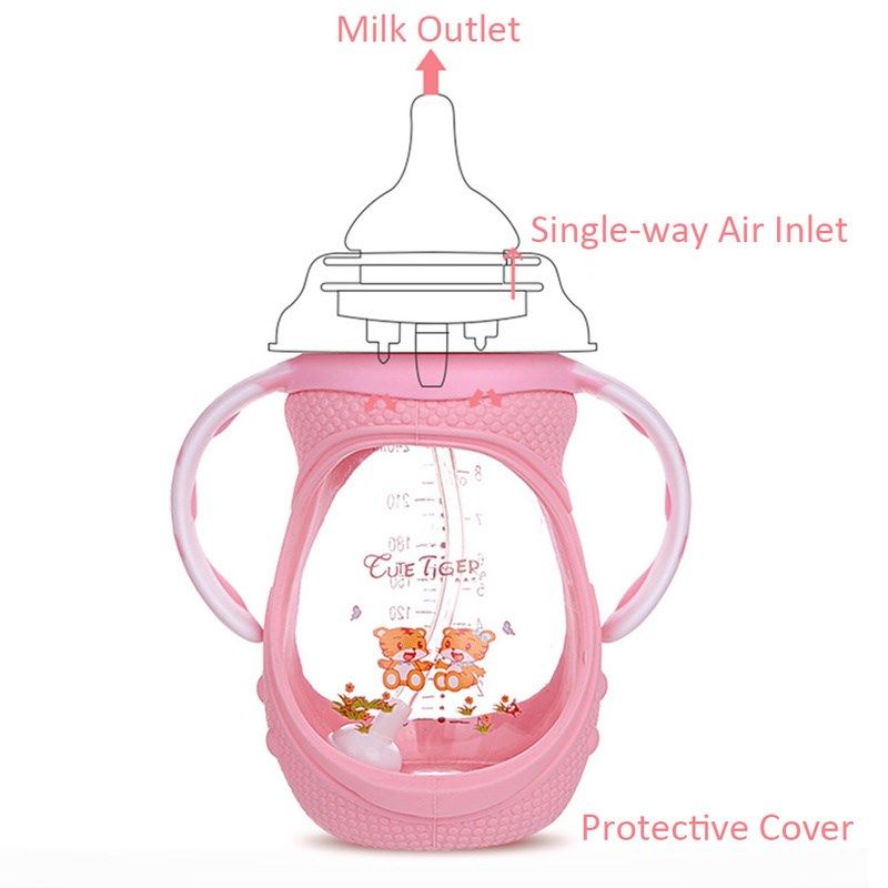 240ml wide caliber automatic anti-flatulence drop-proof glas