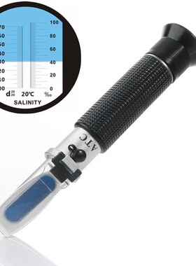 Protable Ocean Aquarium Salt Refractometer Salinity 0-10% Sp