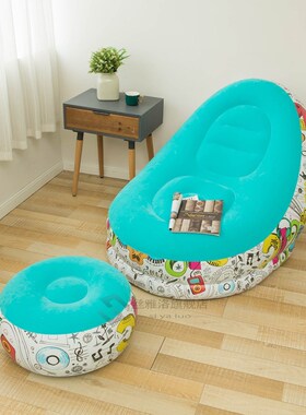 Simple 2 Set Macarone printed Portable Sofa Modular Inflatab