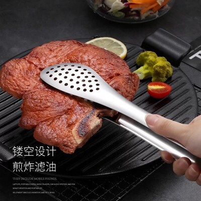 Stainless Steel Food Tongs BBQ Kitchen Cooking Food Serving