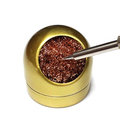 Black/Gold Welding Soldering Solder Iron Clip Cleaner Cleani