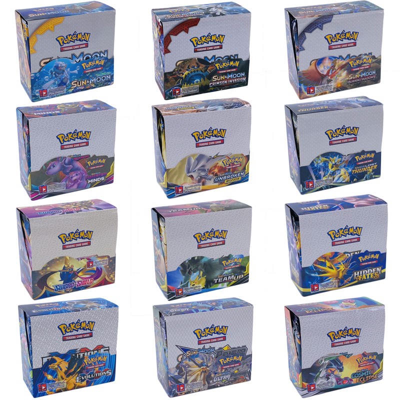 324Pcs/Box 15 Style Pokemon Card Su
