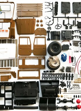 WPL C44KM 116  Metal Unassembled Kit with Motor Servo 4WD C