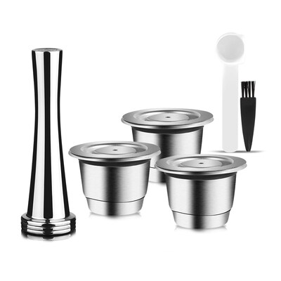 iCafilas New pgraded Reusable Coffee Capsule  Nespresso Stai