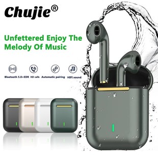 J18 TWS Bluetooth Headphones Music Earpiece Waterproof Touc