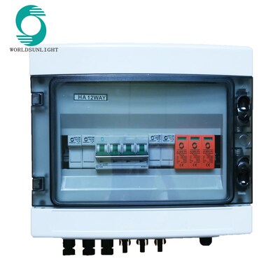 WSDB-PV2/1 2 String PV Combiner Box with Lighting Arrester,