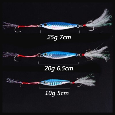 7pc 7g 10g 15g 20g 25g 30g 40g 60g fishing spoon spinnerbait