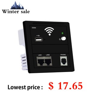 300Mbps 86 Panel in wall wifi AP Router 220V WiFi Access Po