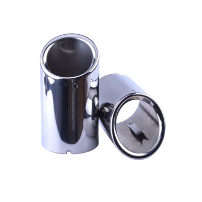 SPEEDWOW 1 Pair Stainless Steel Car Exhaust Muffler Pipe Tip