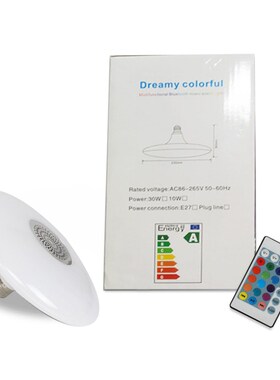 Smart E27 UFO LED Ceiling Lights Home Lighting Bluetooth Mus