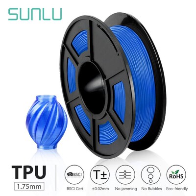 SUNLU 1.1LBS 0.5KG 3D Printer Filament TPU Filament 1.75 mm