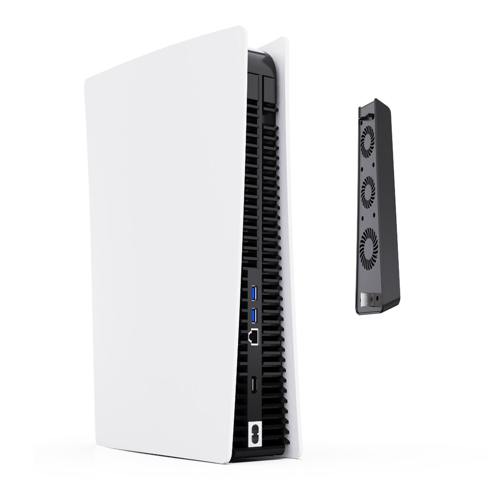 For PS5 Game Console Vertical Stand Cooling Fan Cooler USB H