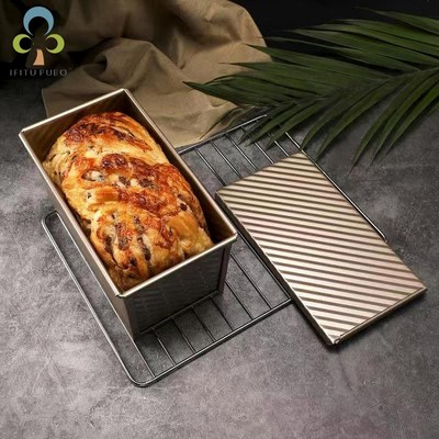 1Pcs Toast mold metal tile wave corrugated non-stick metal w