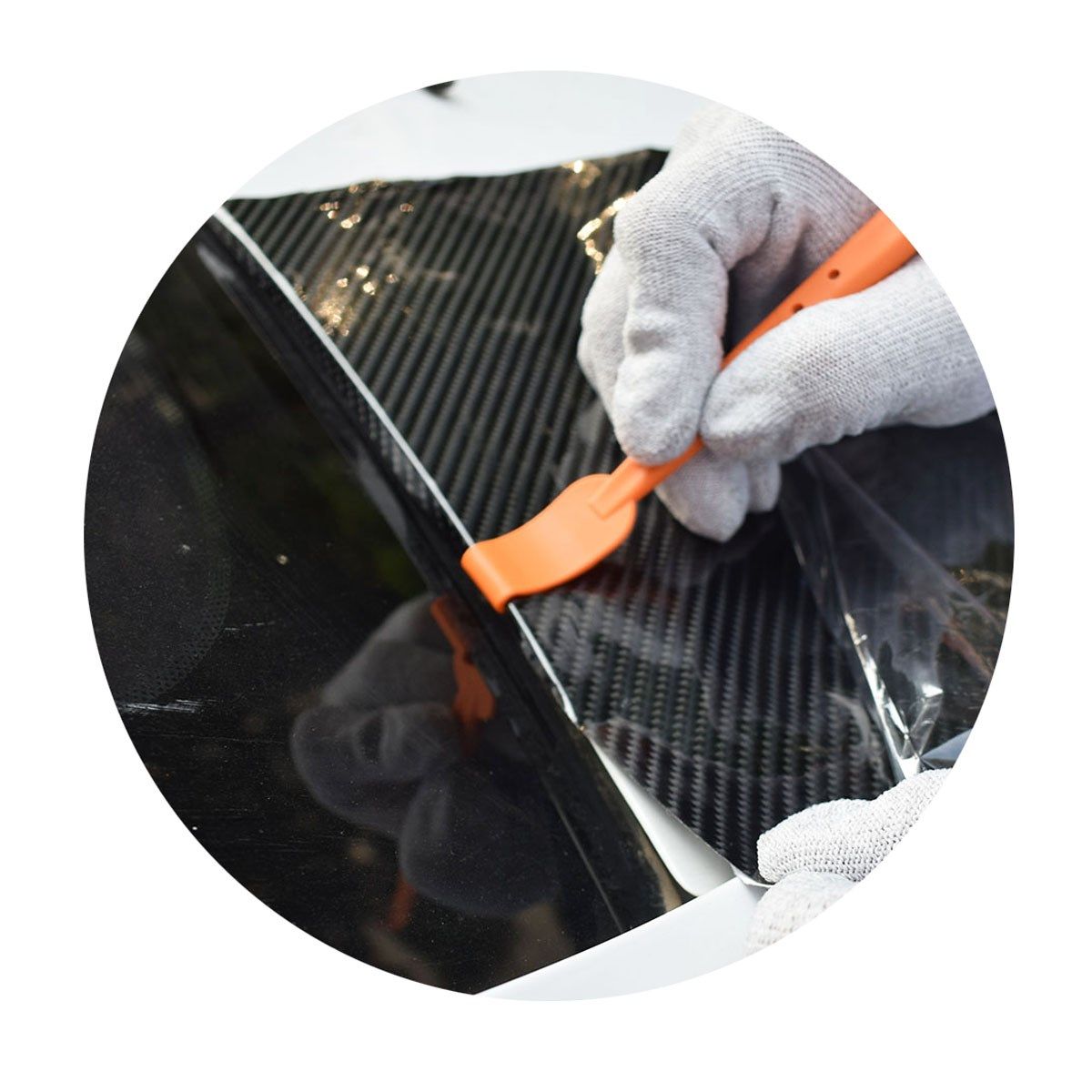 Razor Scraper Carbon Fiber Tools Vinyl Wrap Film Sticker Wra