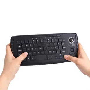 media Keyboard Multi Trackbal Functional Mini 2.4G Wireless