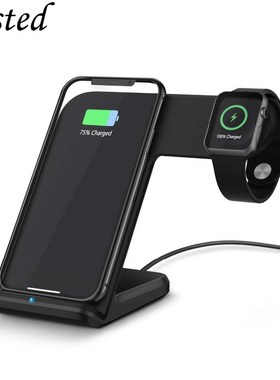 2in1 Wireless dock For Apple watch charger station QI Fast