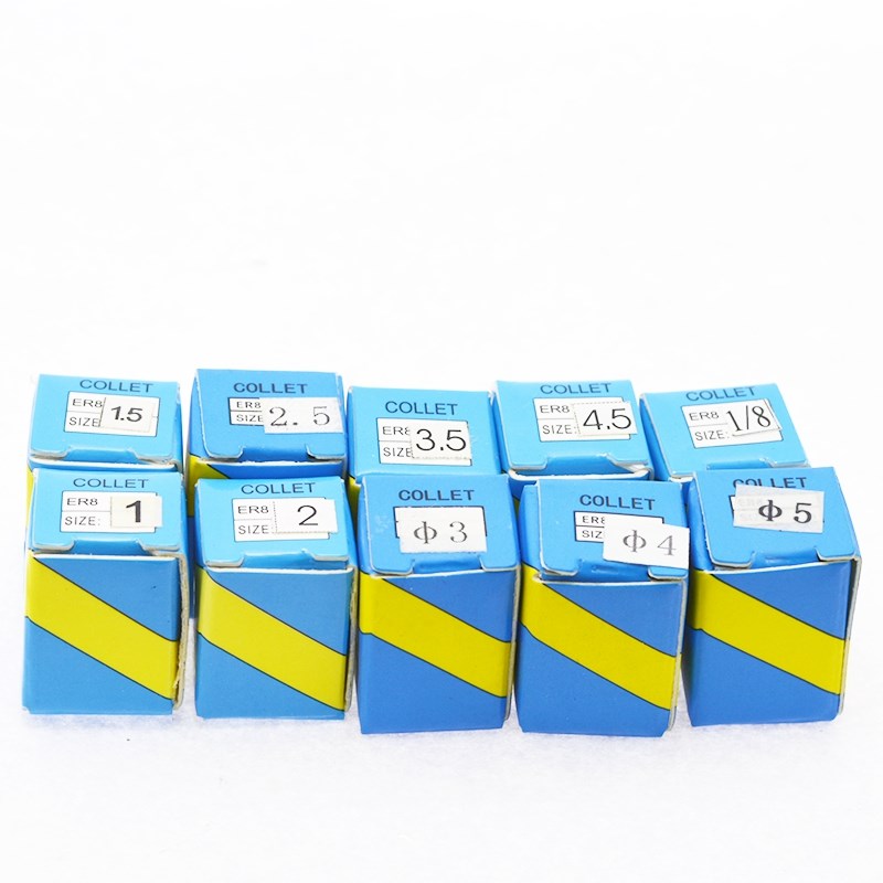 015 1pc er8 collets 1mm-5mm 1/8 er8 s