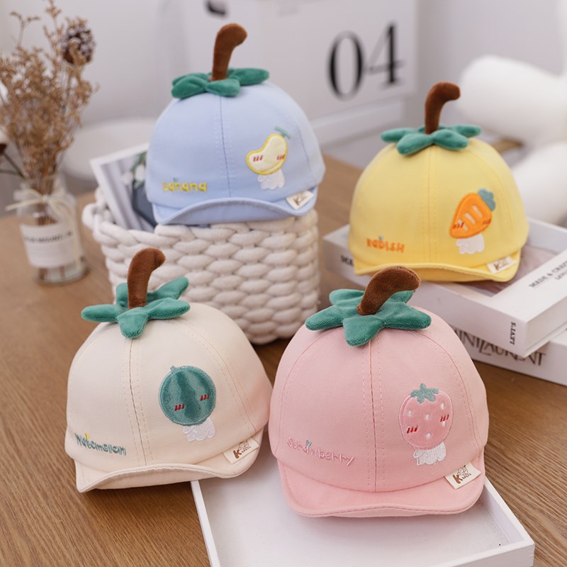lyf_boys and girls baby fruit soft brim super adorable cute
