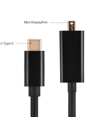 6FT 1.8m USB3.1 Type-C to Mini DisplayPort Cable USB-C to Mi