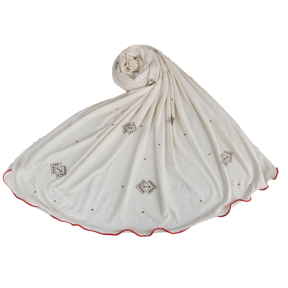 pleated D04 One Side Red line design soft luxury  jersey Sc