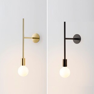 Indoor Wall Light Kitchen Black Wall Lamp Bedroom Gold Wall
