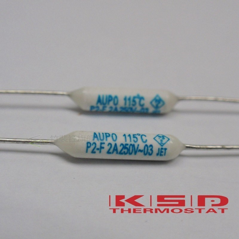 100pcs P1-2A-F 102 2A 250V degree Thermal Cutoff RF102 Therm