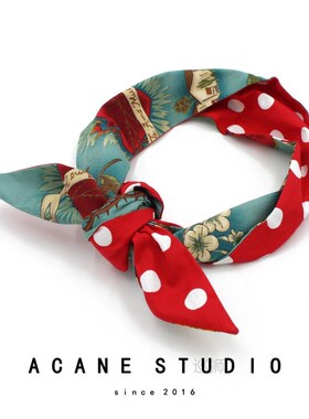 Acane European and American retro printing wave dot double-s
