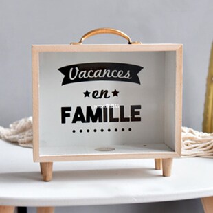 Wooden Props Bedroom Money Holder Kid Gift Sundries Organize