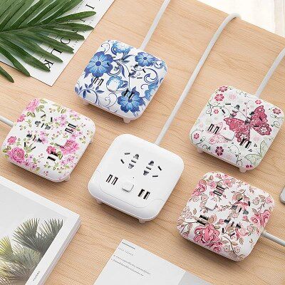 1pcs soquete universal wand contactdoos usb 220 socket powe