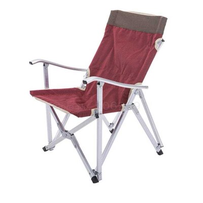 Outdoor aluminum folding chair ultra light backrest leisure
