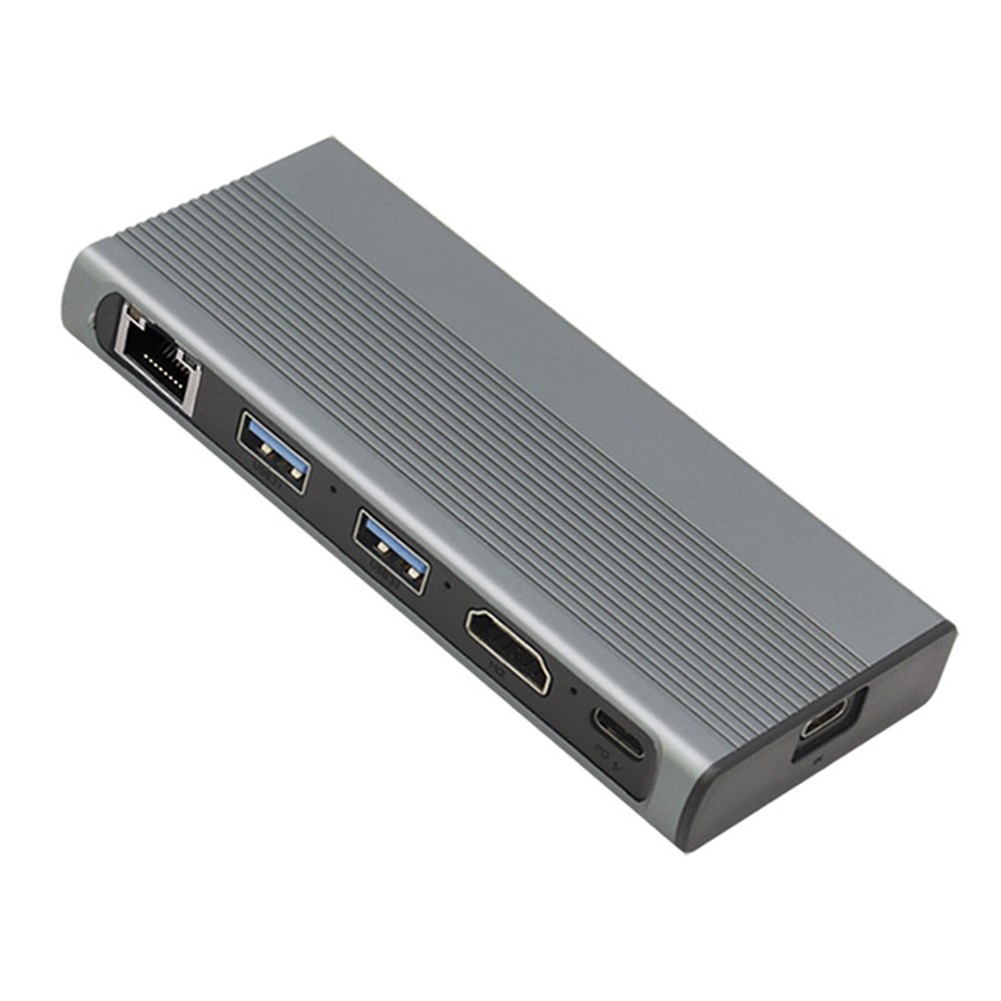 USB C HUB Type C 3.1 to M.2 NVME NGFF HD 4K 30Hz 1000M LAN 1