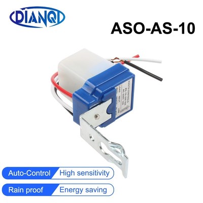 New AS-10 10A Photoswitch Sensor Switch Auto On Off Photocel