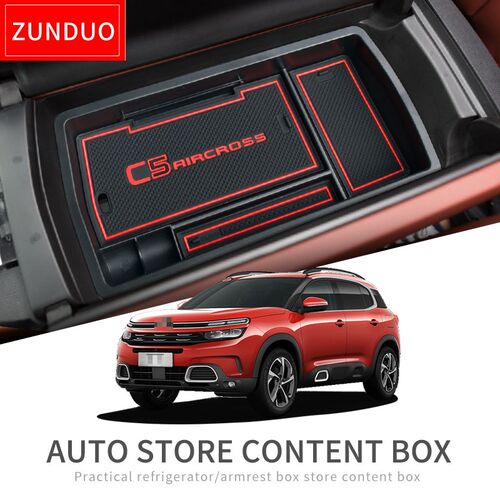 ZNDO Armrest Box Storage for Citroen C5 Aircross 2017 2018 2