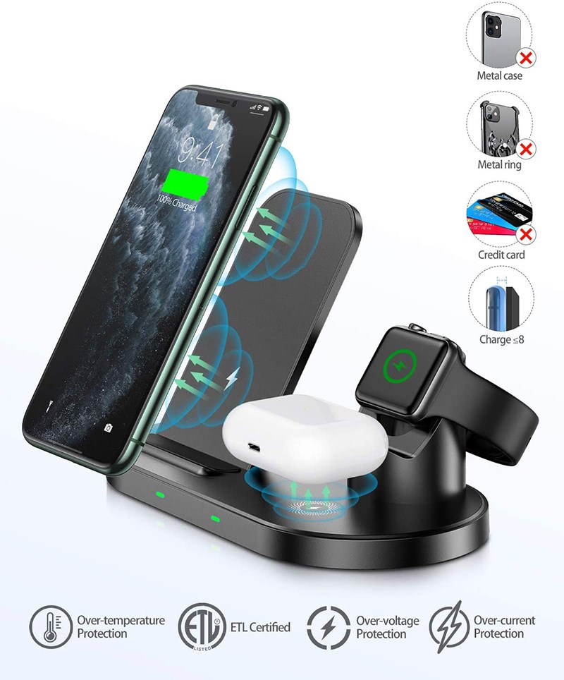 3 in115W Wireless Charger Charging Dock Station for Apple W 饰品/流行首饰/时尚饰品新 其他DIY饰品配件 原图主图