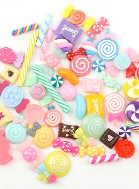 30pcs/Lot Mix Colors Design Cabochons Flat Back Resin Glitt