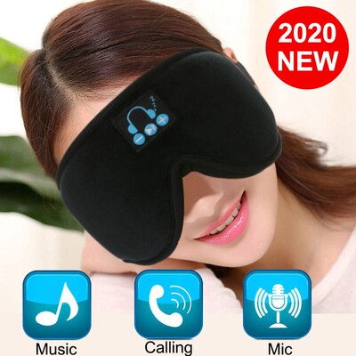 Bluetooth 5.0 3D Wireless Stereo Sleepmask Headband Headpho