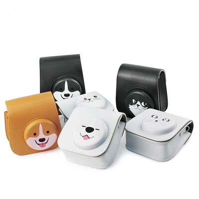 Cute Series PU Leather Protective Camera Bag Holder Pouch C