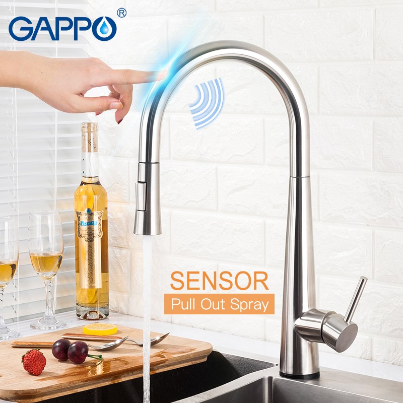 GAPPO Sensor Kitchen Faucets Smart Touch Inductive Sensitive