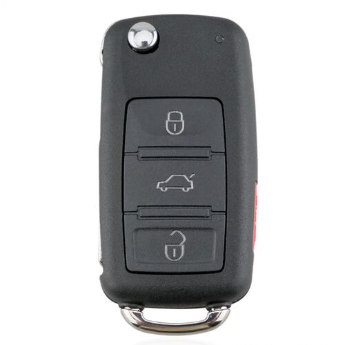 3 + 1 Buttons 315MHz ASK Flip Remote Key Fob with ID46 Chip