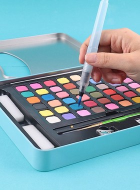 48 Water Color Glitter Painting Watercolor Paint Art Supplie