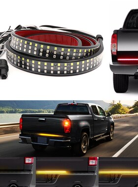 48 60 inch Truck Tailgate LED Strip Light Bar Triple Row 5-F