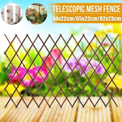 Wooden Fence Carbonized Antiseptic Plant Climb Trellis Suppo