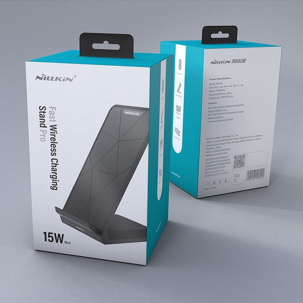 NILLKIN 15W QI Wireless Charger Stand for iPhone 12 11 Pro