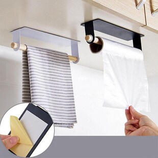 Kitchen Paper Holder Hanger Tissue Roll Towel Rack Bathroom