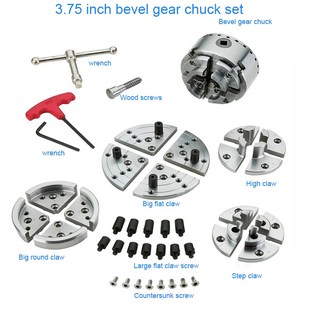 Chuck Set Inch Woodworking Lathe Bevel 3.75